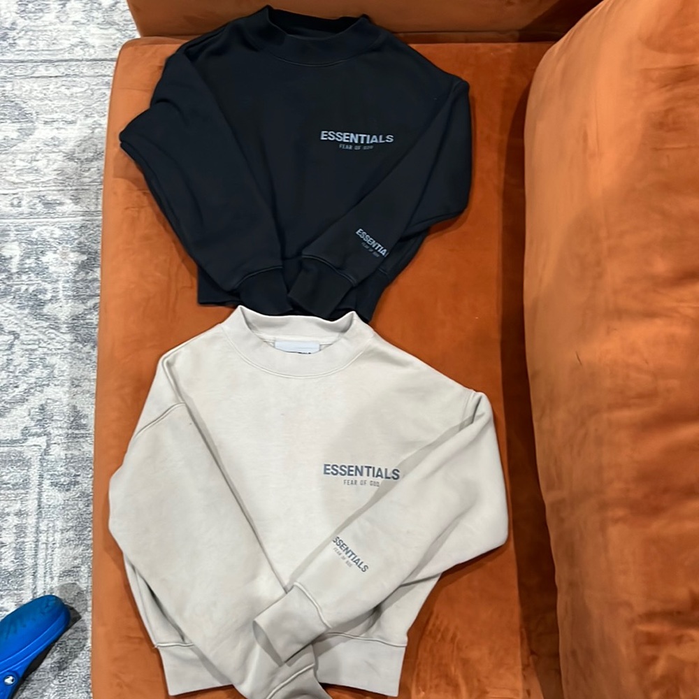 Two kids XS (4-5) Essentials Fear of God sweaters